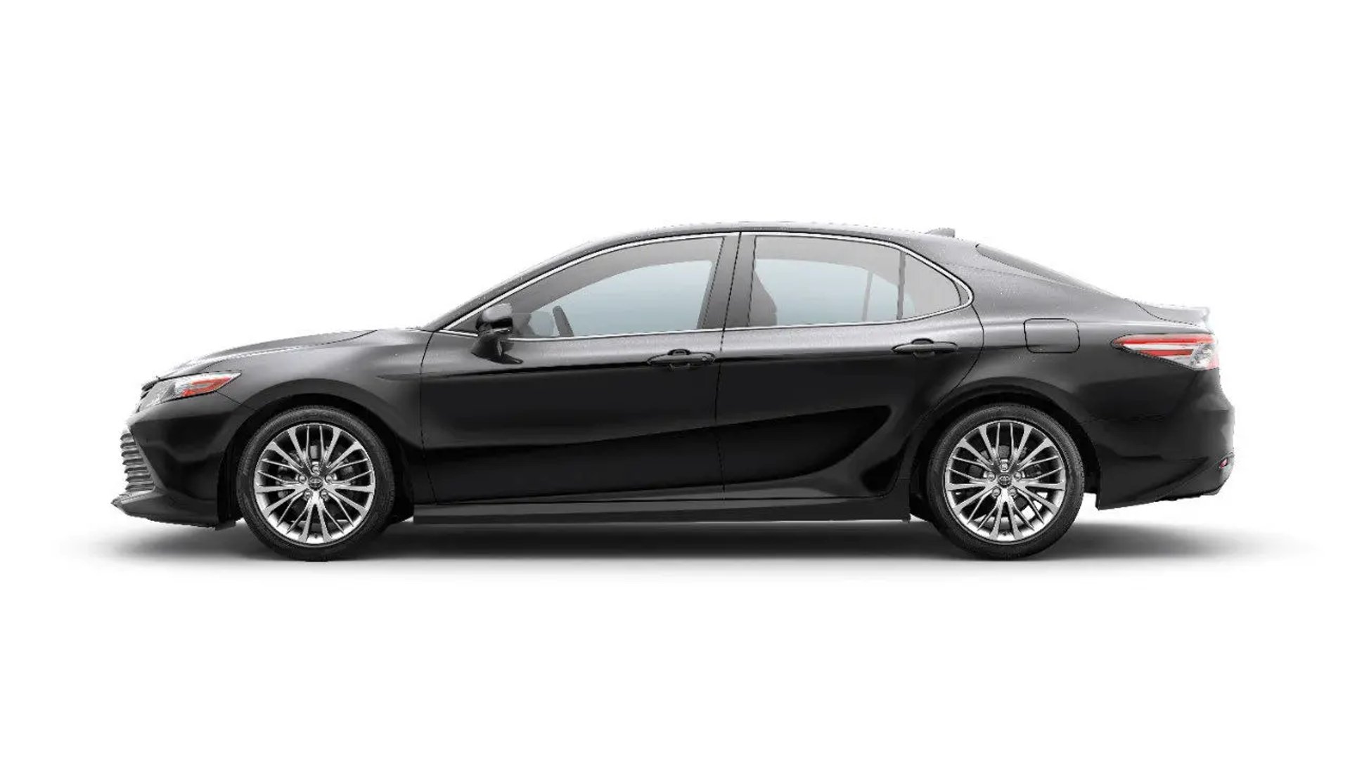 Black mercedes benz coupe on white background