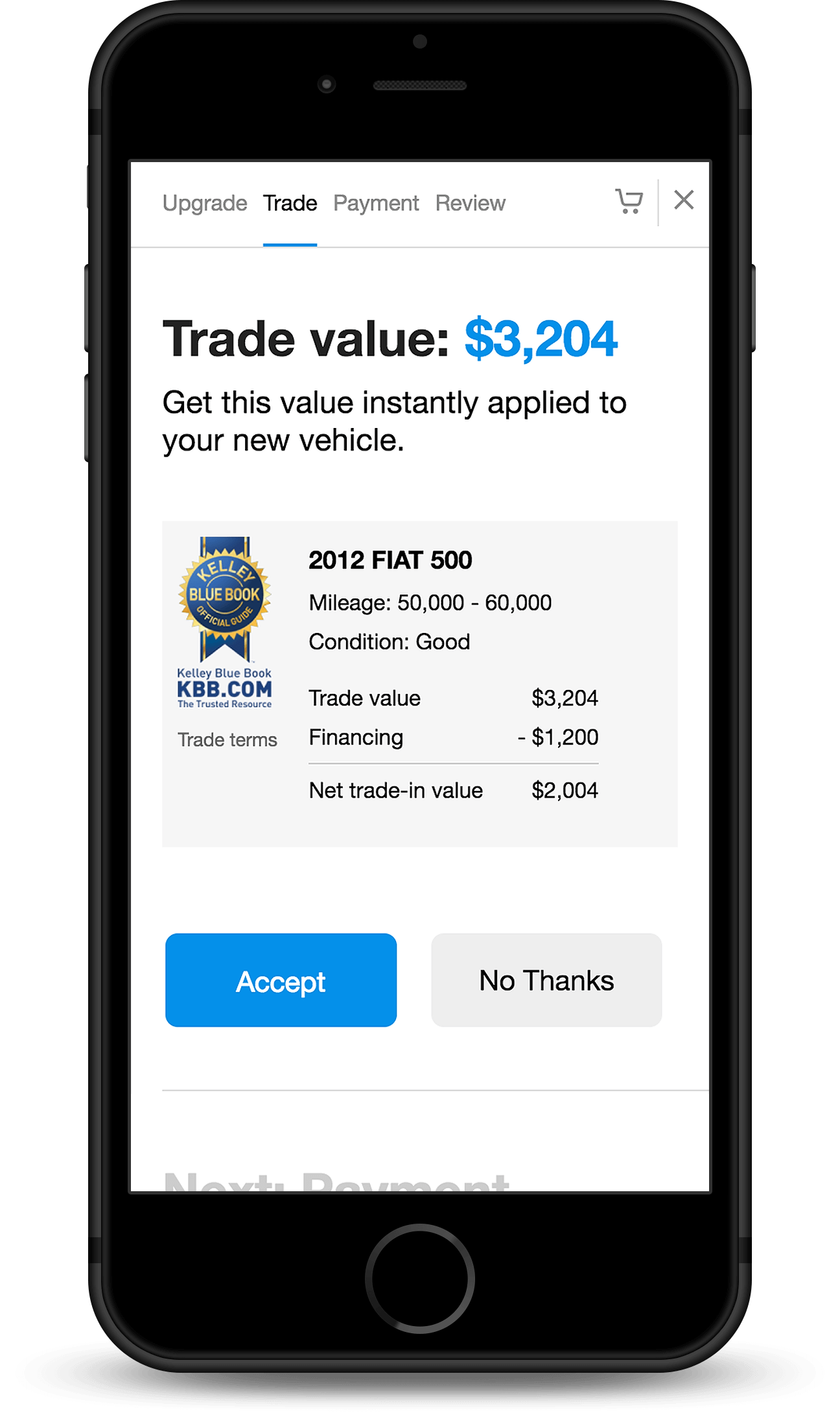 Enter Your Trade-in Information